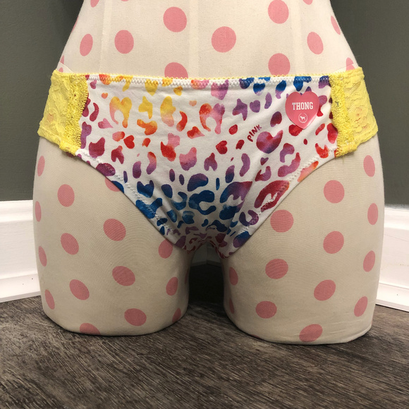 PINK Victoria's Secret Other - Victoria's Secret VS PINK Leopard Rainbow Panty
